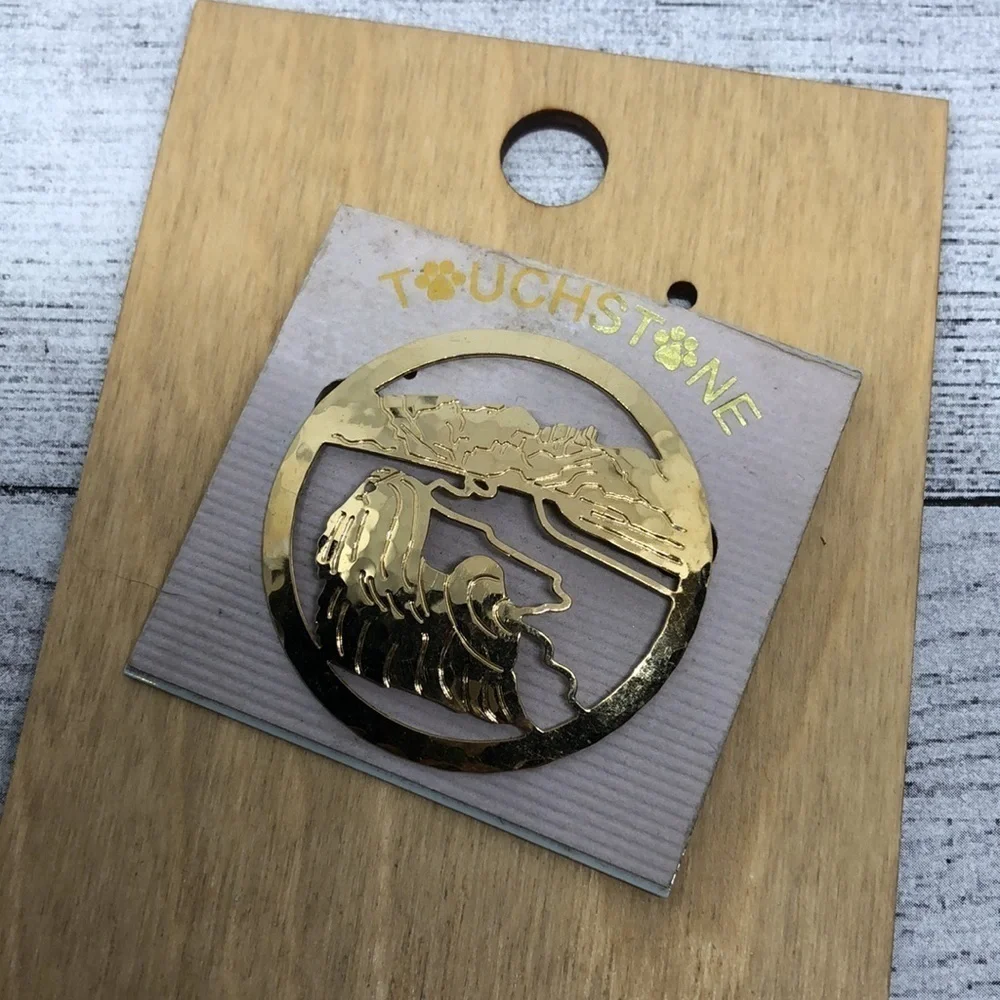 Touchstone Dog Designs Jewelry Long Haired Dog Brooch Statement